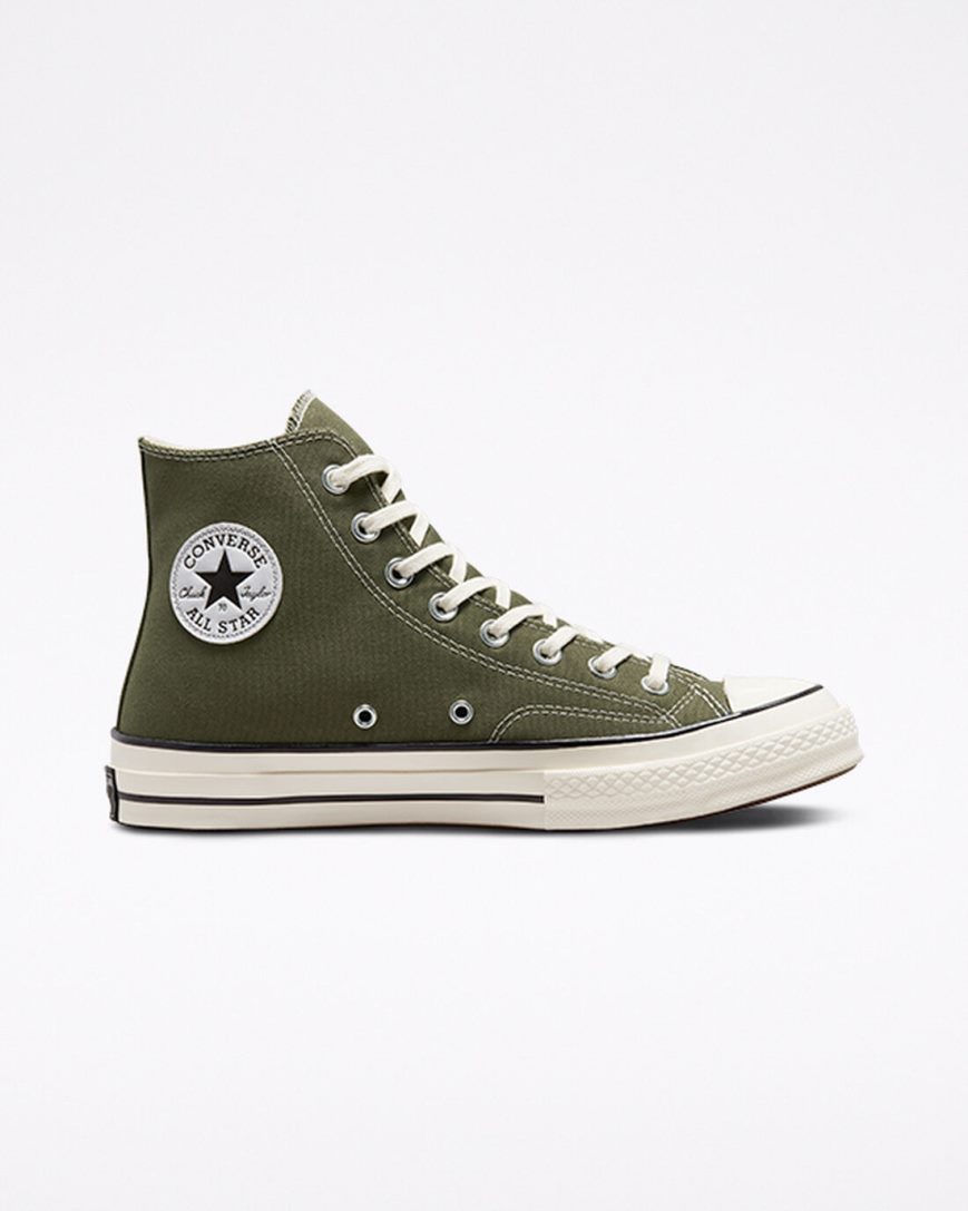 Pánské Boty Vysoké Converse Chuck 70 Platene Olivy Zelené Černé | CZ YE31N54